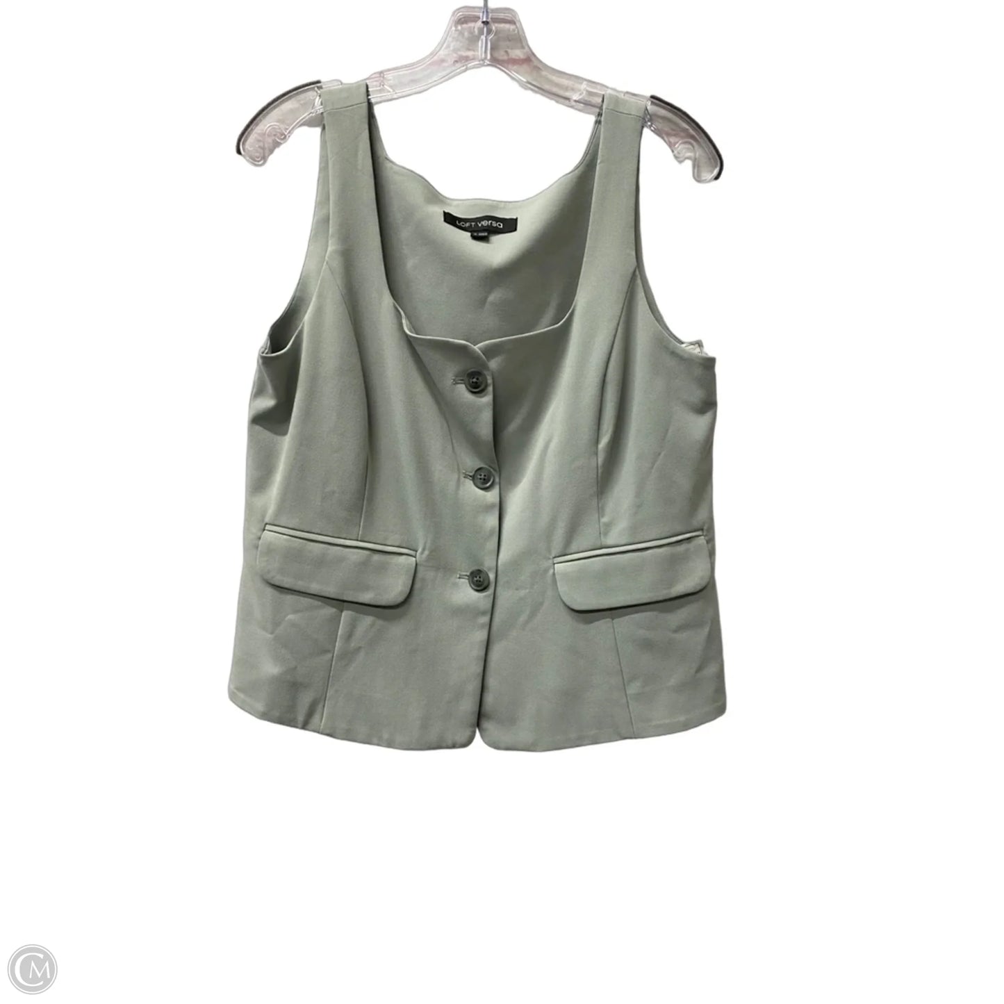 Vest Other By Loft In Grey, Size: M