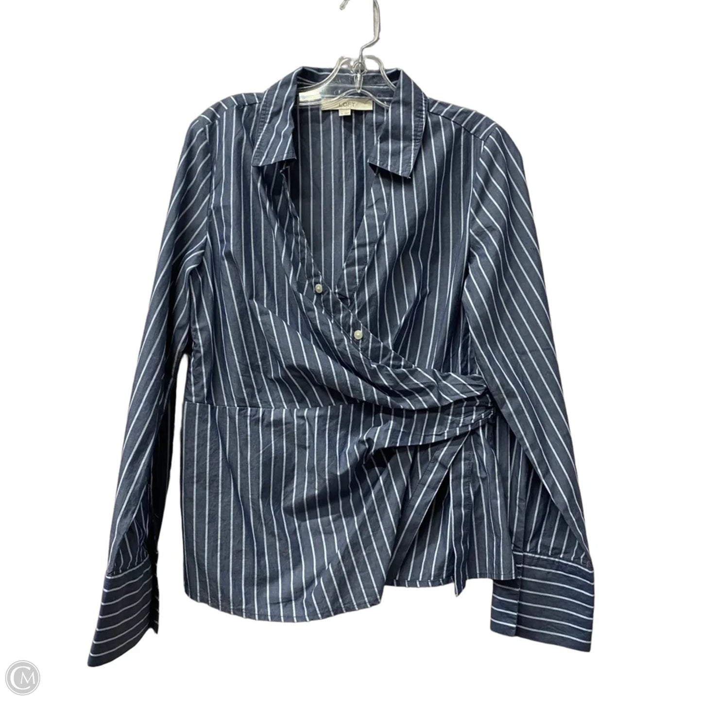 Top Long Sleeve By Loft In Blue, Size: S