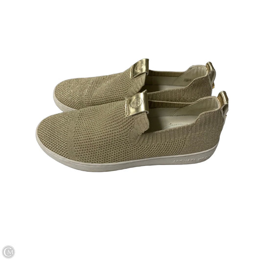Shoes Designer By Michael Kors In Gold, Size: 8.5