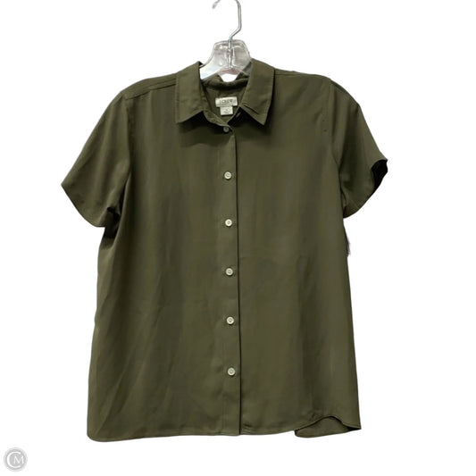 Top Short Sleeve By J. Crew In Green, Size: S