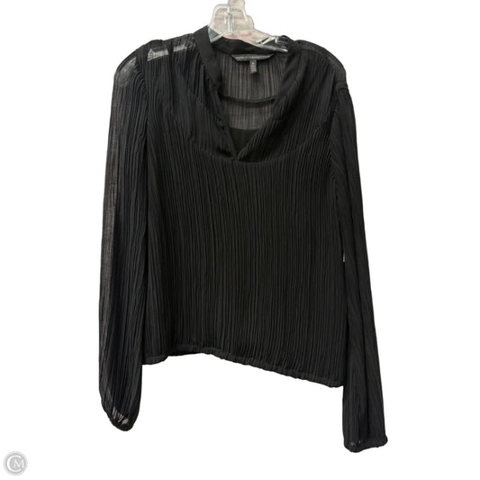 Top Long Sleeve By White House Black Market In Black, Size: M