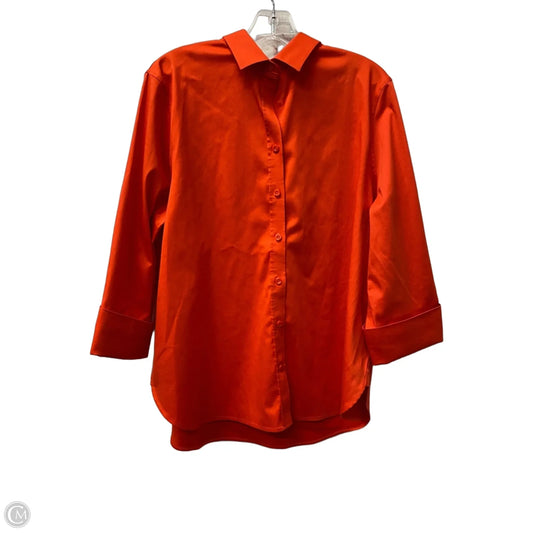 Top Long Sleeve By Chicos In Red, Size: L