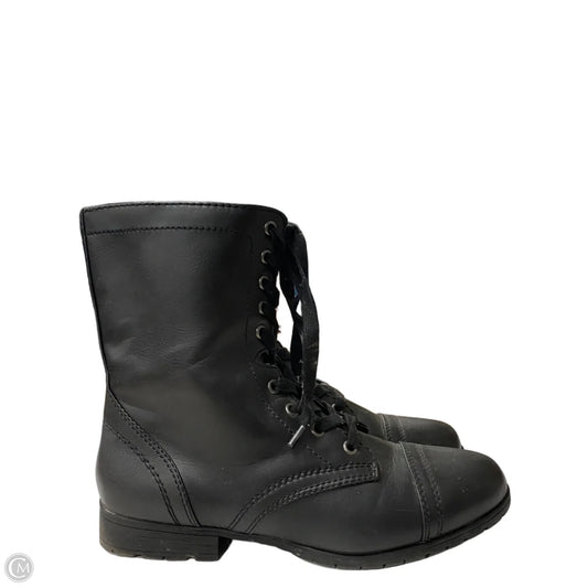 Boots Ankle Flats By Time And Tru In Black, Size: 10