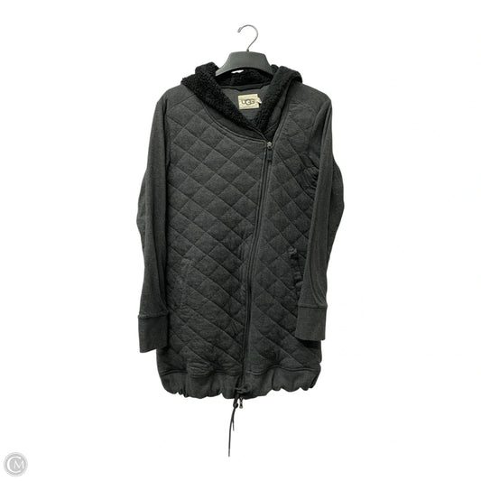 Coat Designer By Ugg In Grey, Size: L