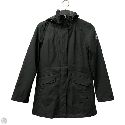 Coat Raincoat By Lands End In Black, Size: S