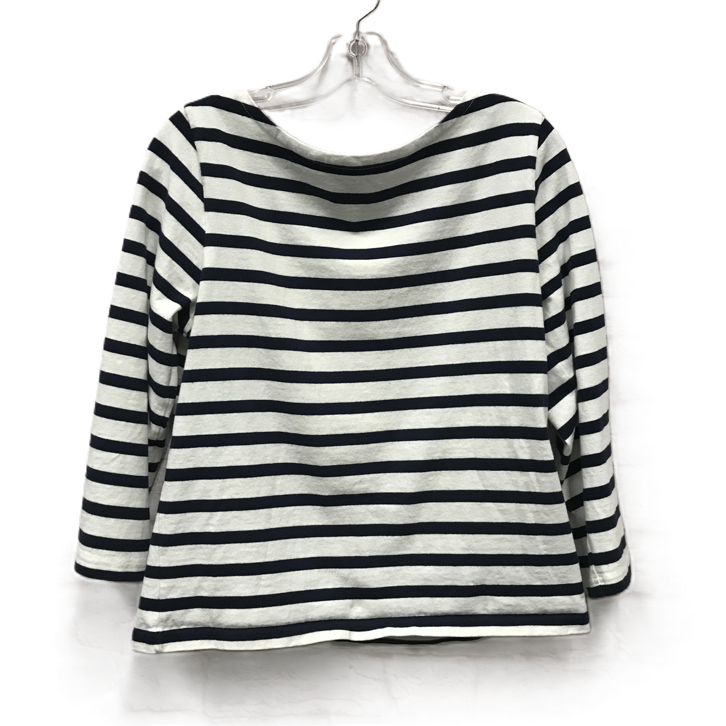 Blue & White Top Long Sleeve By J. Crew, Size: M