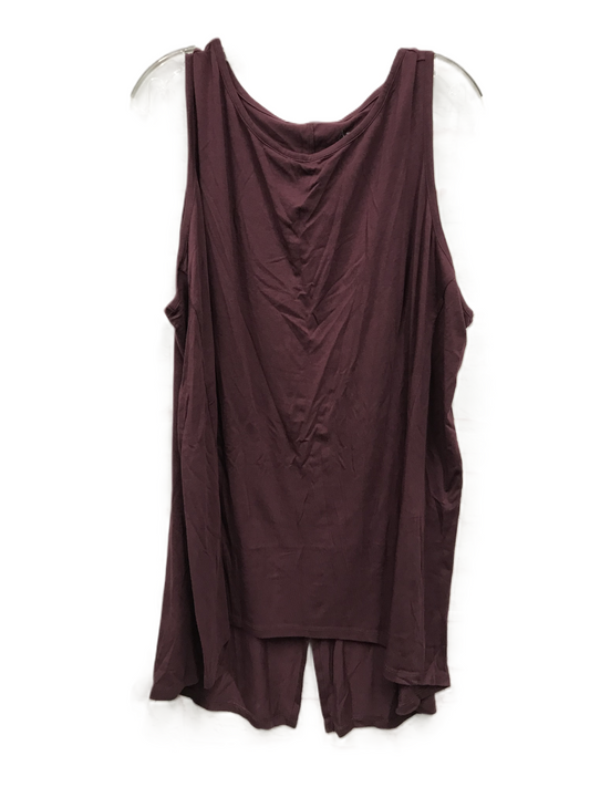 Purple Top Sleeveless Basic By Any Body, Size: 3x