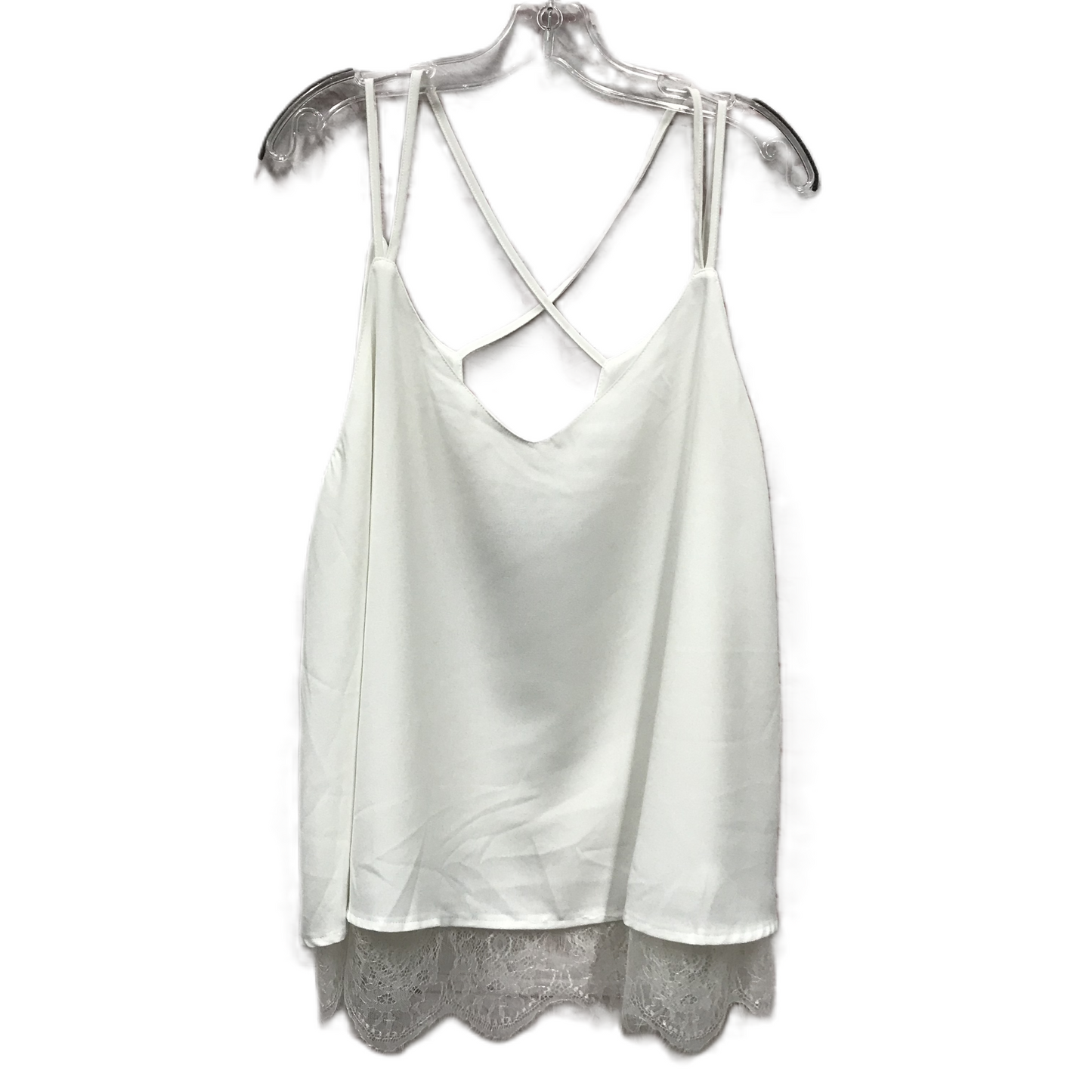 White Top Sleeveless By Shein, Size: 4x