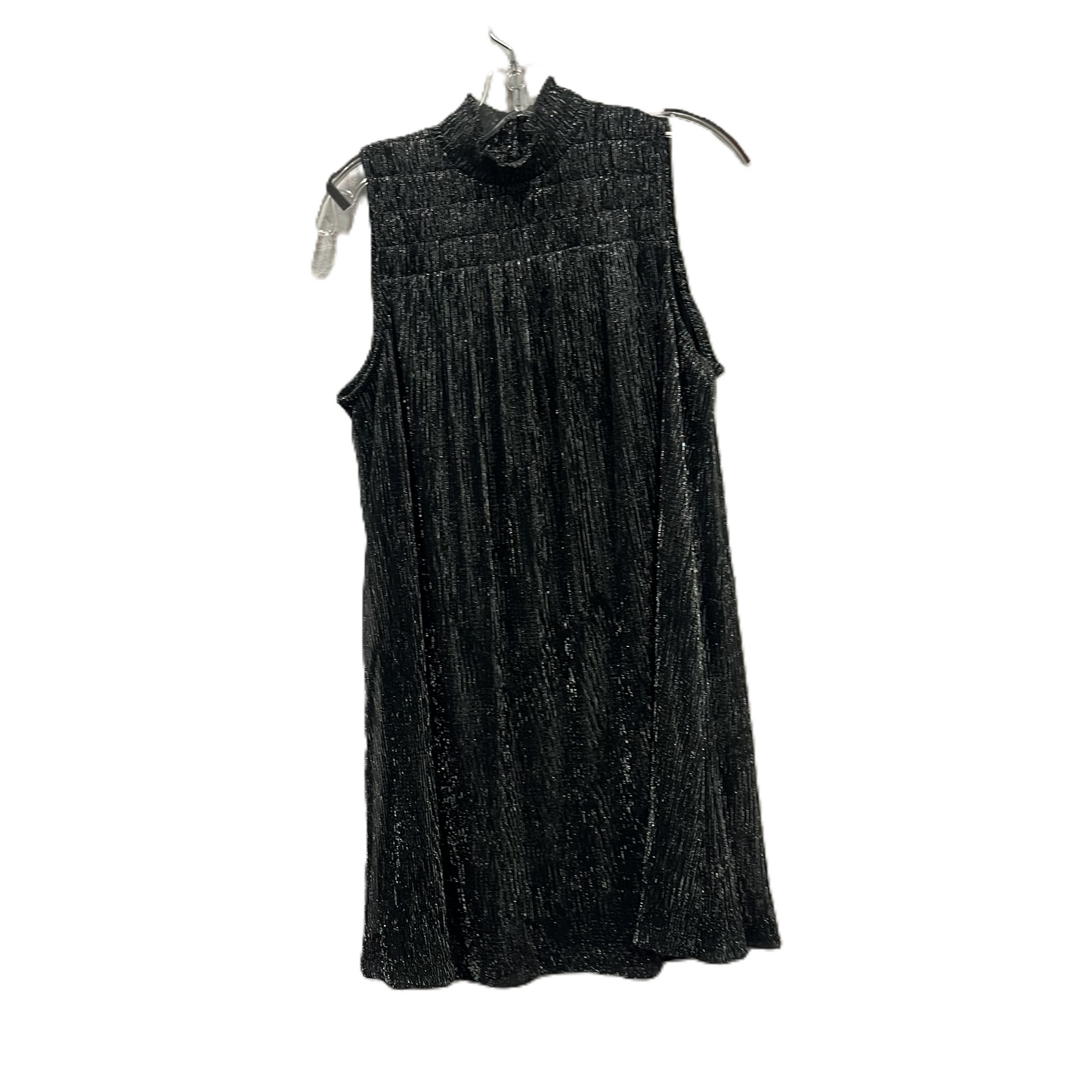 Dress Party Short By Nine West In Black & Silver, Size: S