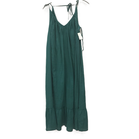 Green Dress Casual Midi By Gap, Size: M