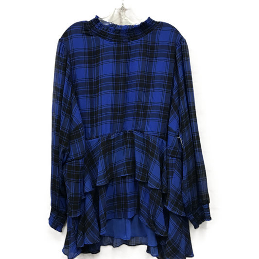 Blue Top Long Sleeve By Torrid, Size: 4x