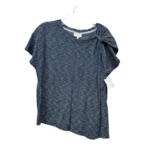 Blue Top Short Sleeve By Deletta, Size: Xs