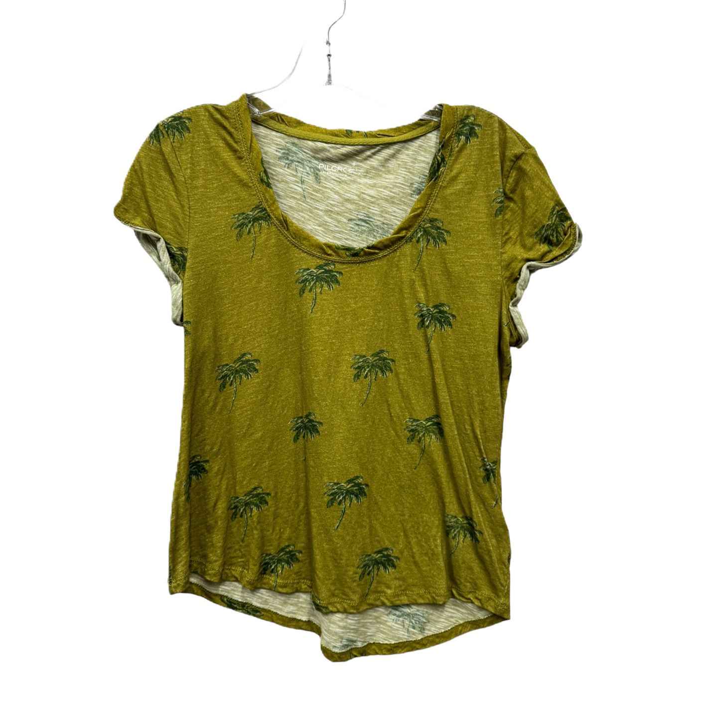 Green Top Short Sleeve By Pilcro, Size: S