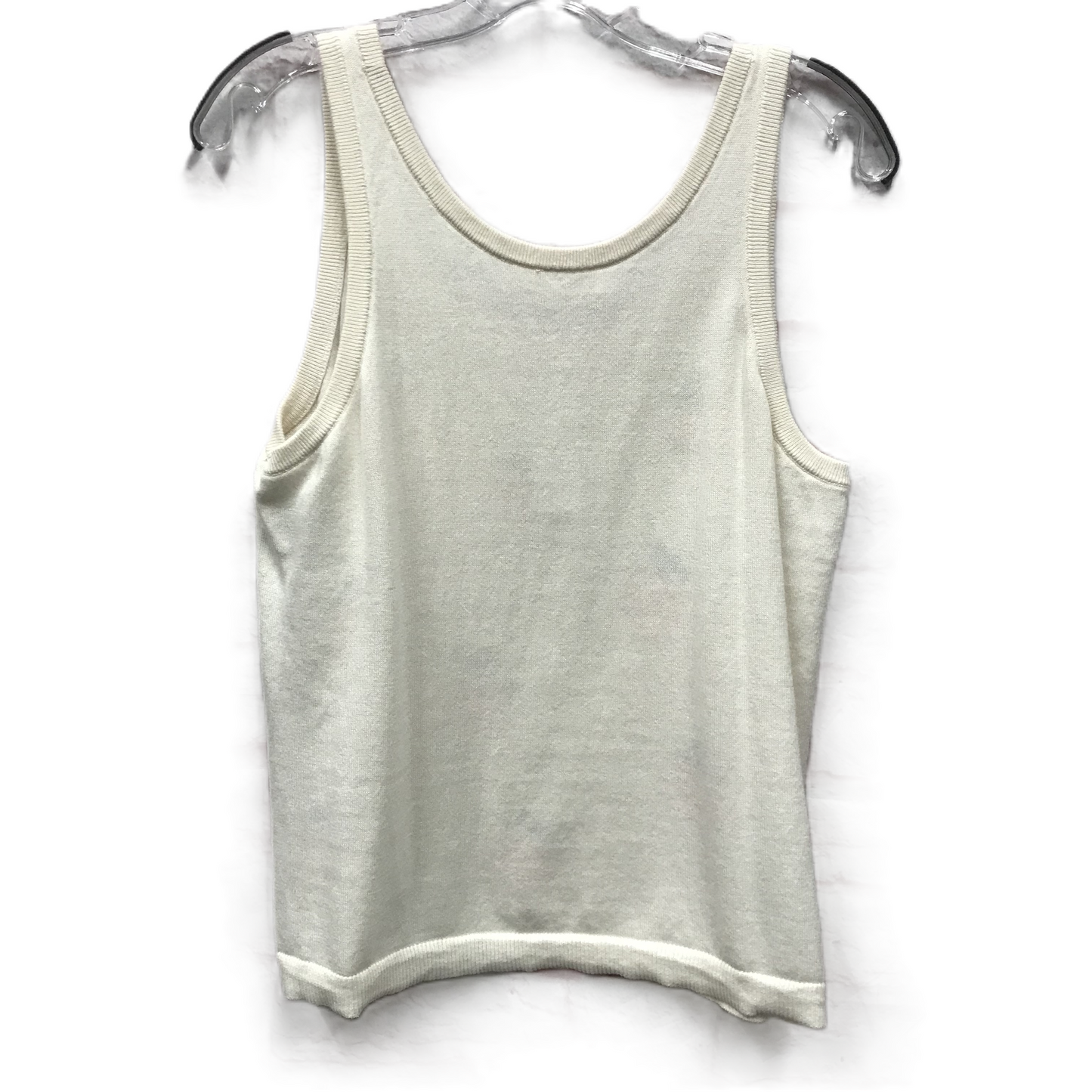 Cream Top Sleeveless By Lou And Grey, Size: M