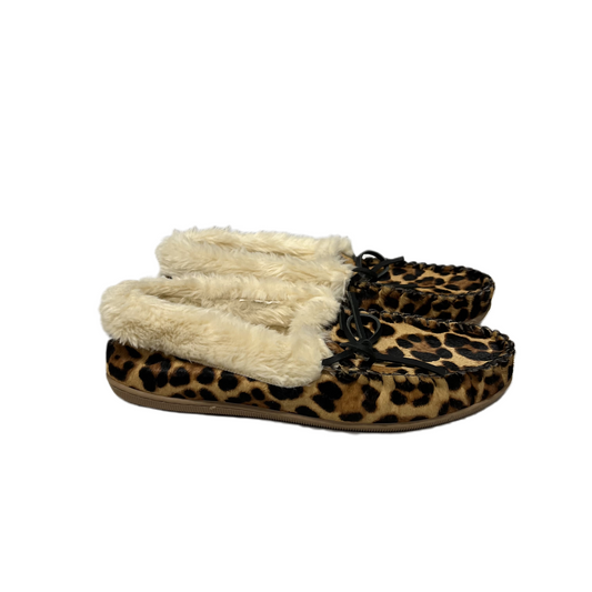 Slippers By J. Crew In Animal Print, Size: 10