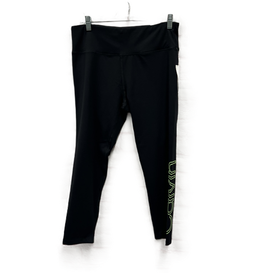 Athletic Leggings By Calvin Klein Performance In Black, Size: Xl