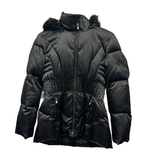 Coat Puffer & Quilted By Laundry In Black, Size: M