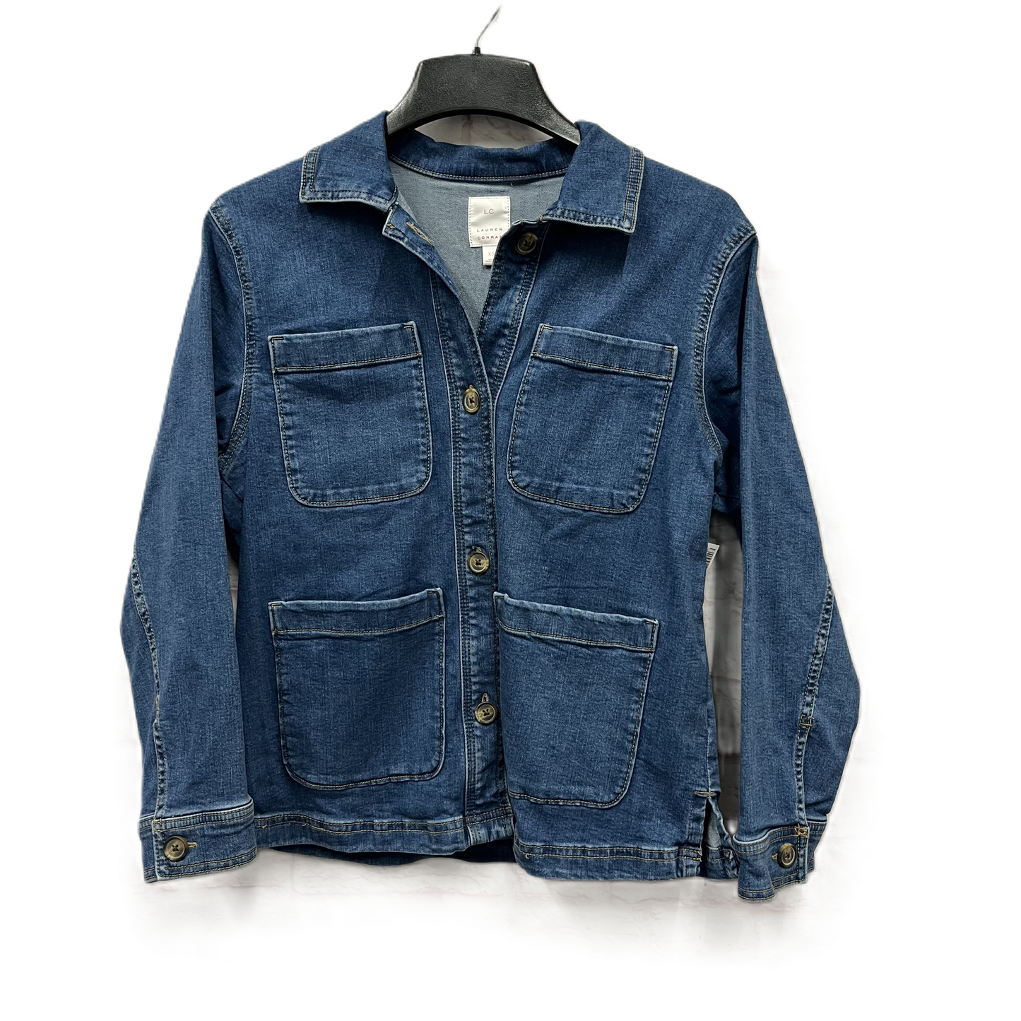 Jacket Denim By Lc Lauren Conrad In Blue Denim, Size: Xs