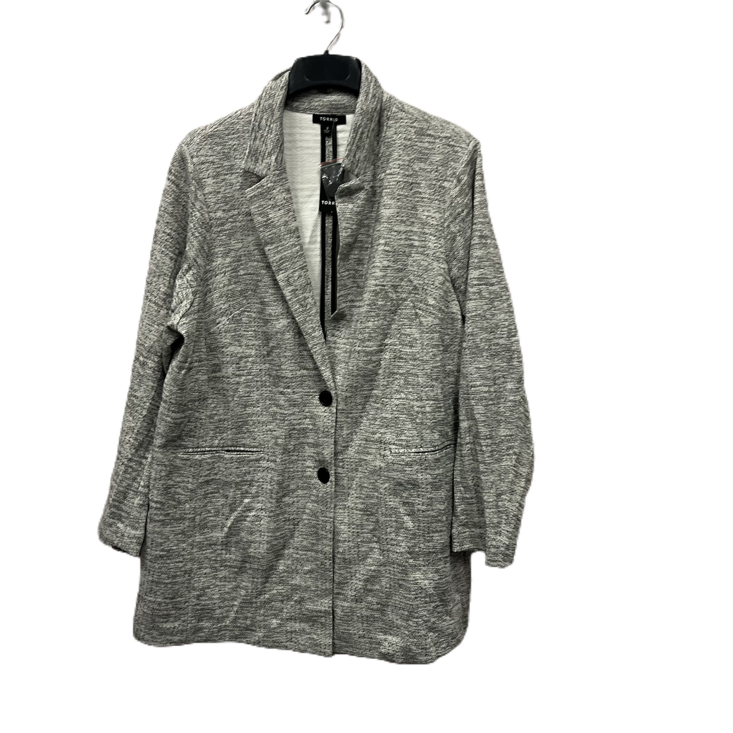 Blazer By Torrid In Grey, Size: 3x