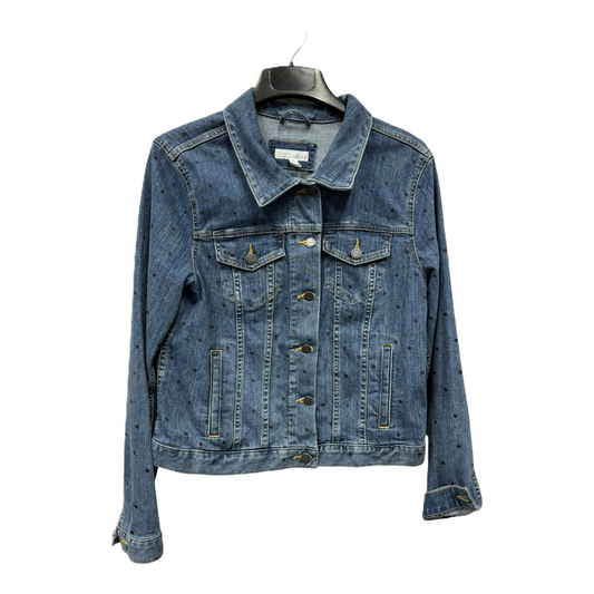 Jacket Denim By Loft In Blue Denim, Size: L