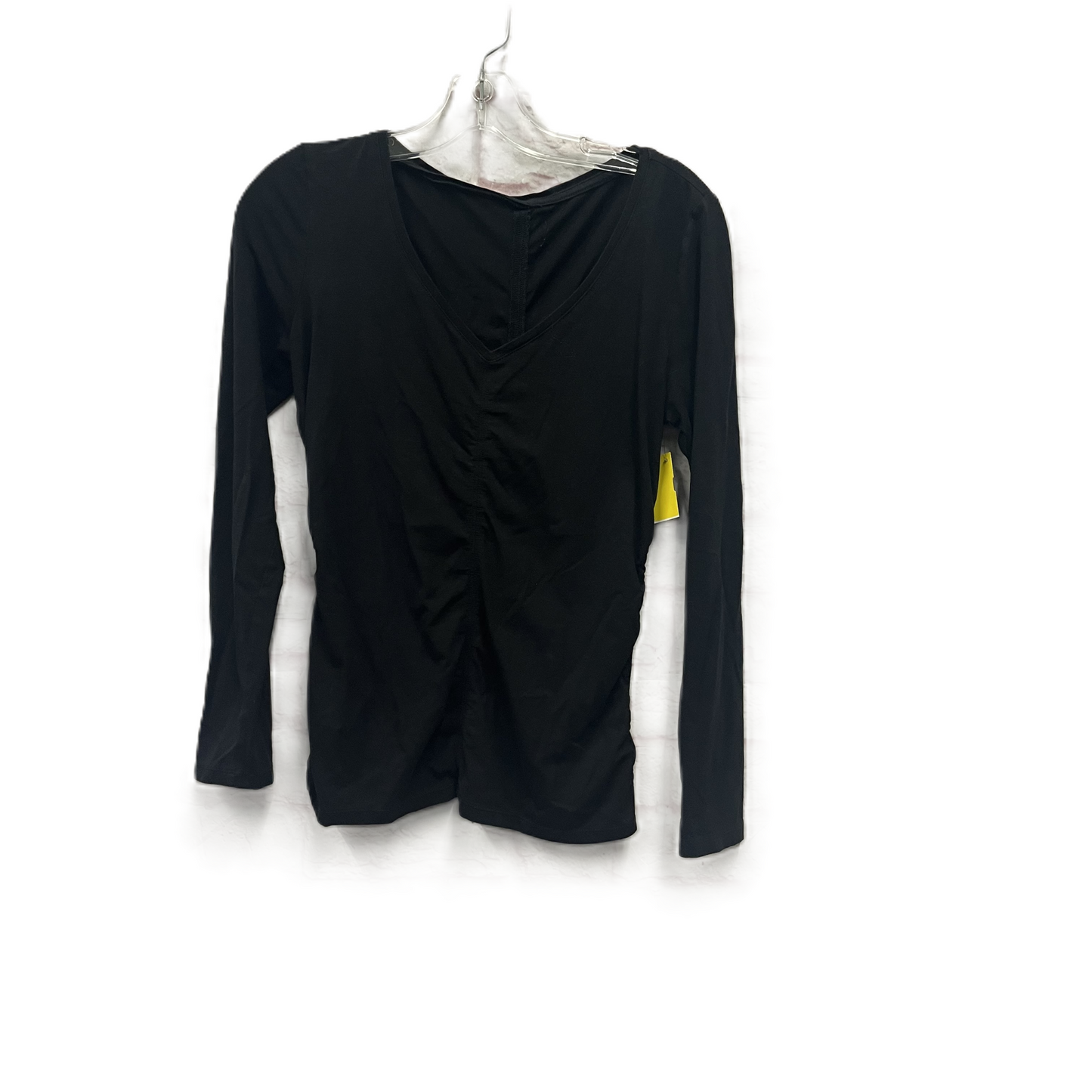 Athletic Top Long Sleeve Crewneck By Athleta In Black, Size: M