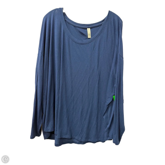 Athletic Top Long Sleeve Crewneck By Athleta In Blue, Size: 3x