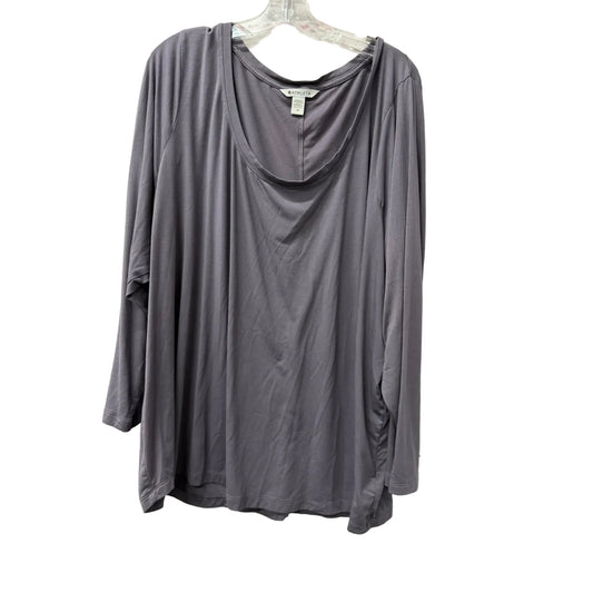 Athletic Top Long Sleeve Crewneck By Athleta In Purple, Size: 3x