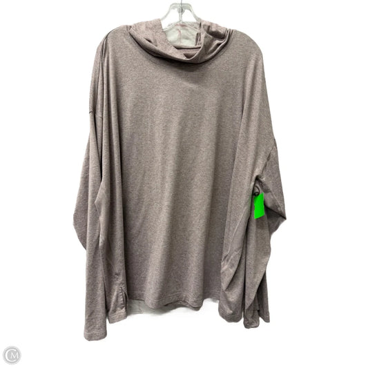 Athletic Top Long Sleeve Hoodie By Athleta In Purple, Size: 3x