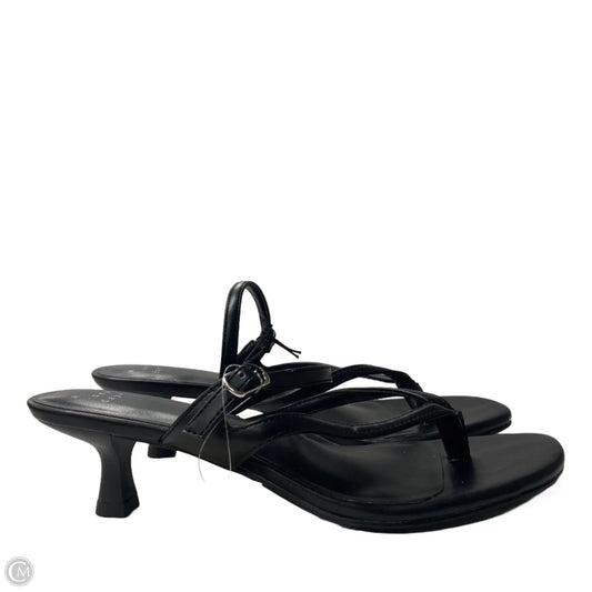 Sandals Heels Kitten By A New Day In Black, Size: 8