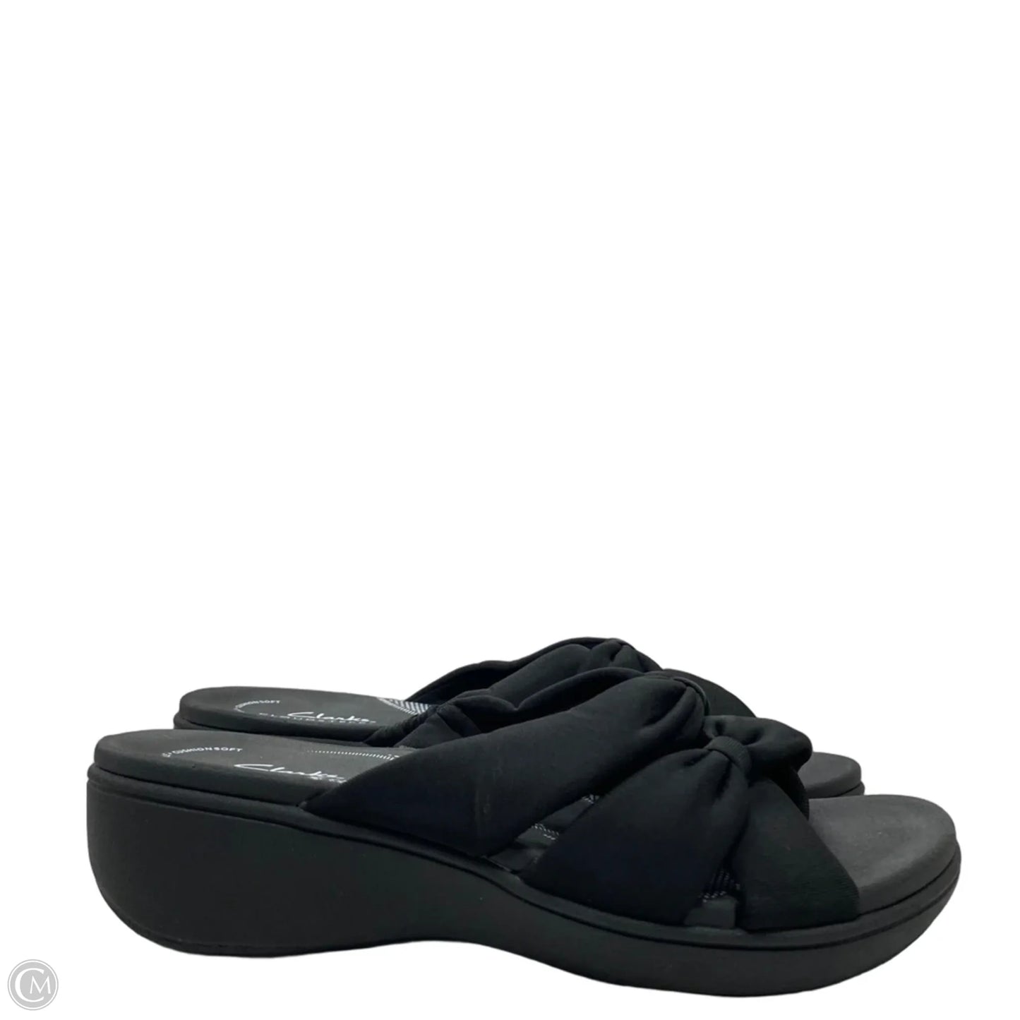 Sandals Flats By Clarks In Black, Size: 7