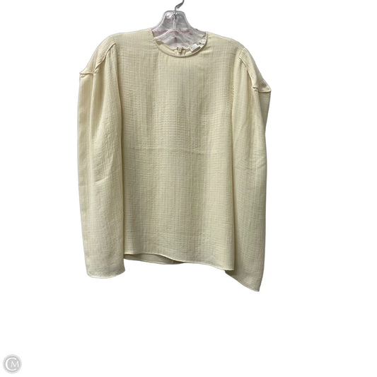 Top Long Sleeve By Tibi In Cream, Size: S