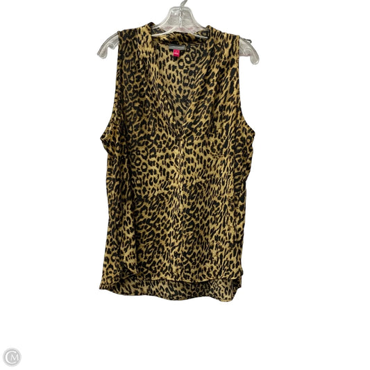 Top Sleeveless By Vince Camuto In Brown, Size: L