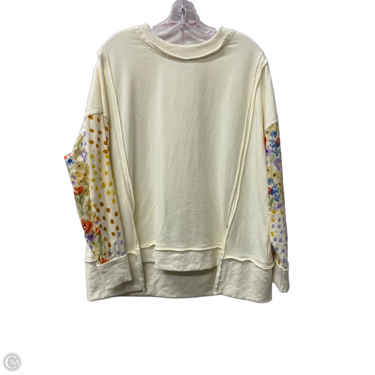 Top Long Sleeve By White Birch In Cream, Size: S