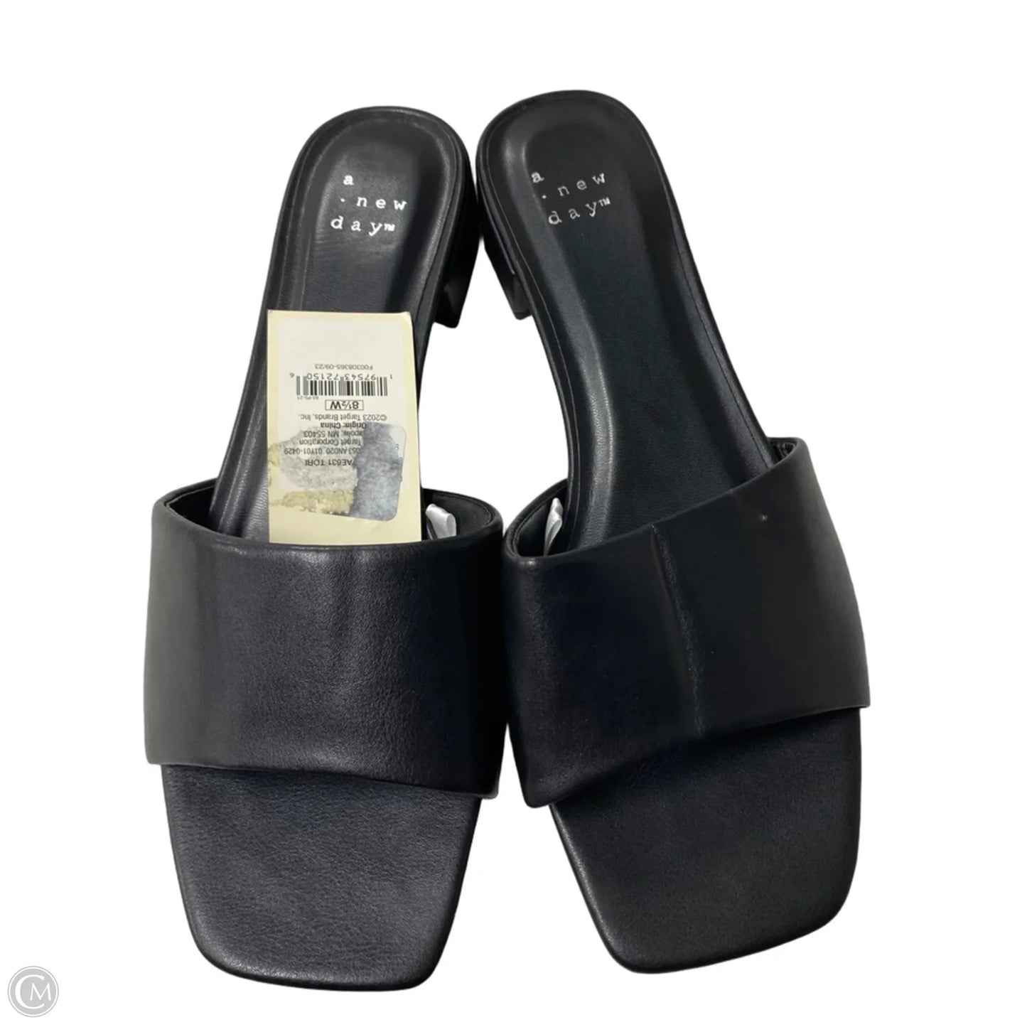 Sandals Flats By A New Day In Black, Size: 8.5
