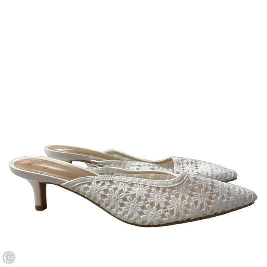 Shoes Heels Kitten By A New Day In White, Size: 8.5