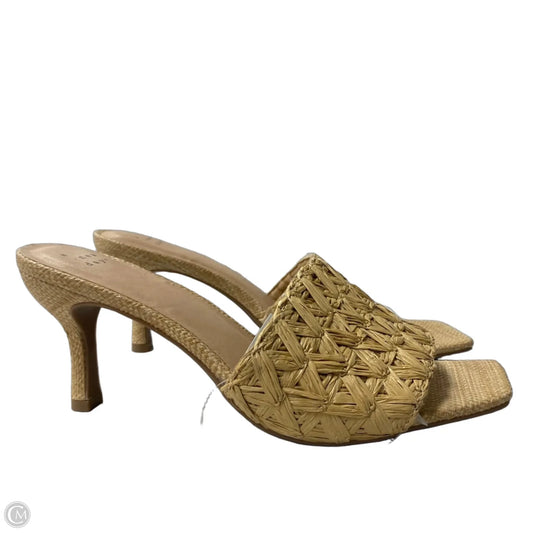 Sandals Heels Stiletto By A New Day In Tan, Size: 10
