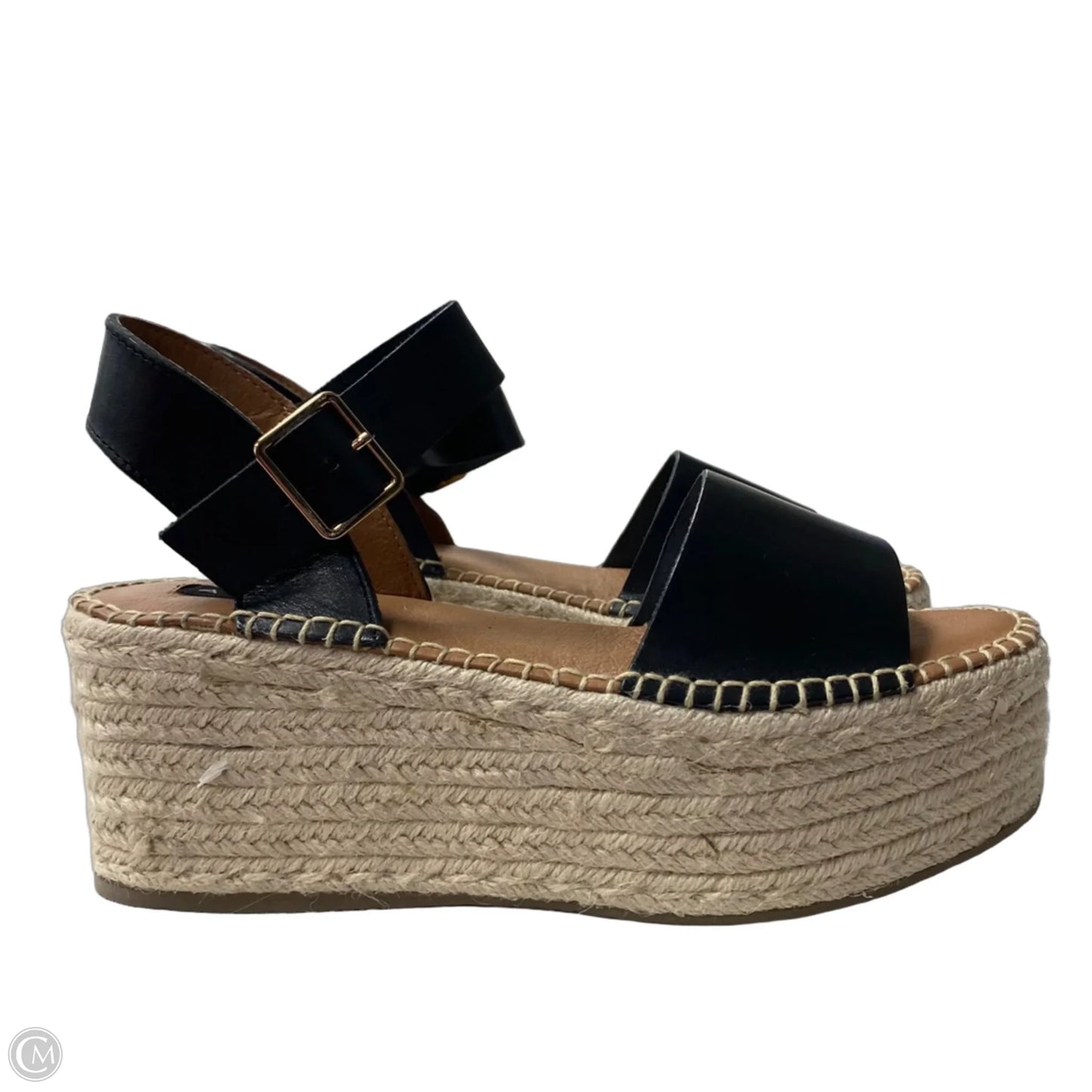 Sandals Heels Platform By Aqua In Black, Size: 10