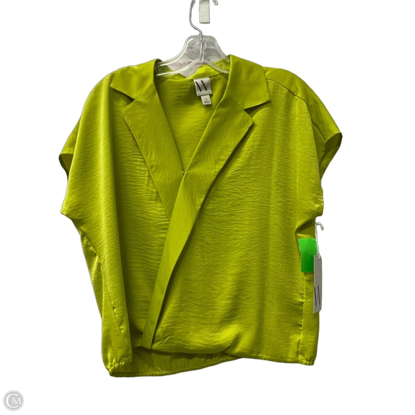 Top Short Sleeve By Worthington In Green, Size: S