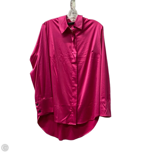 Top Long Sleeve By Lane Bryant In Pink, Size: 1x
