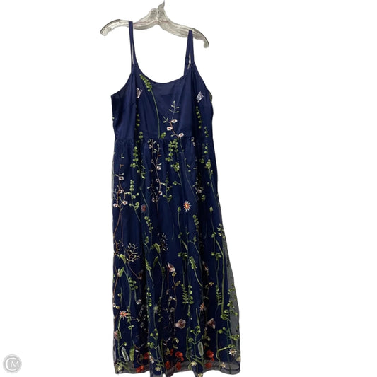 Dress Party Midi By Bloomchic In Blue, Size: L