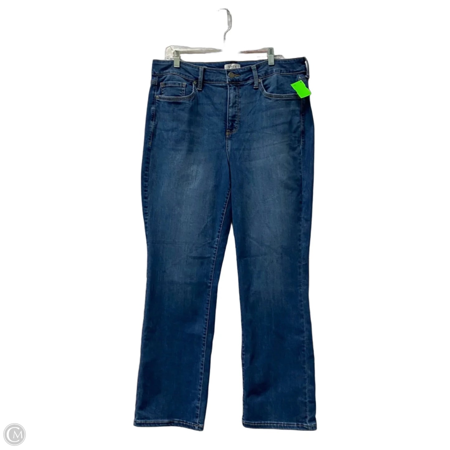 Jeans Straight By Not Your Daughters Jeans In Blue Denim, Size: 14