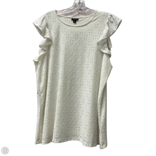 Top Short Sleeve By Torrid In White, Size: 2x