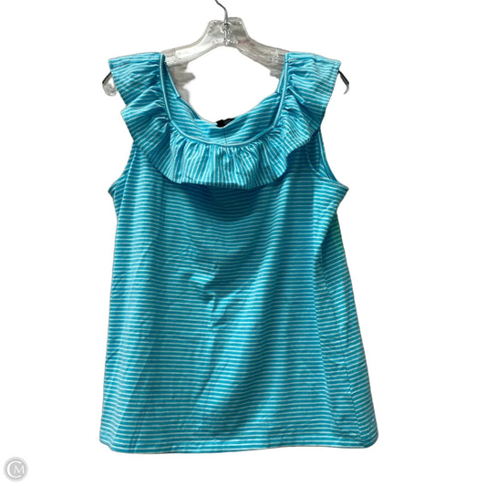 Top Short Sleeve By Talbots In Blue, Size: 1x