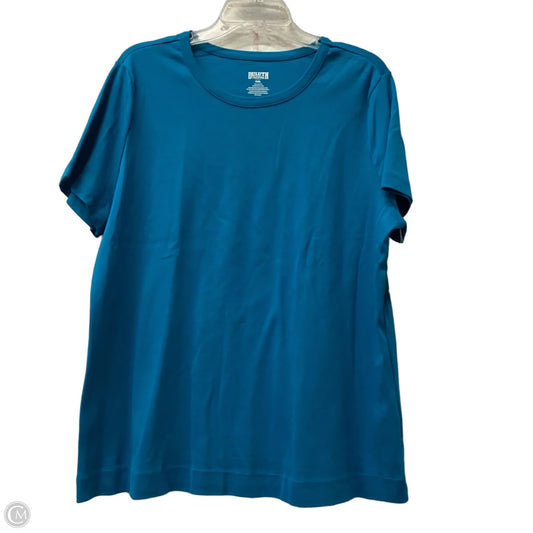 Athletic Top Short Sleeve By Duluth Trading In Blue, Size: Xxl