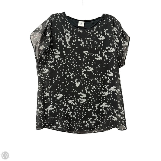 Top Short Sleeve By Cabi In Black, Size: S