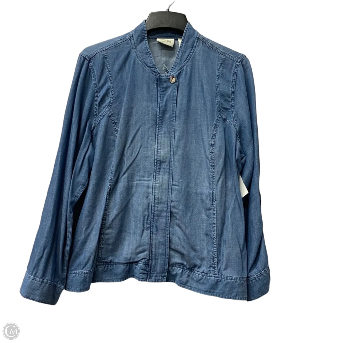 Jacket Other By Chicos In Blue, Size: Xl