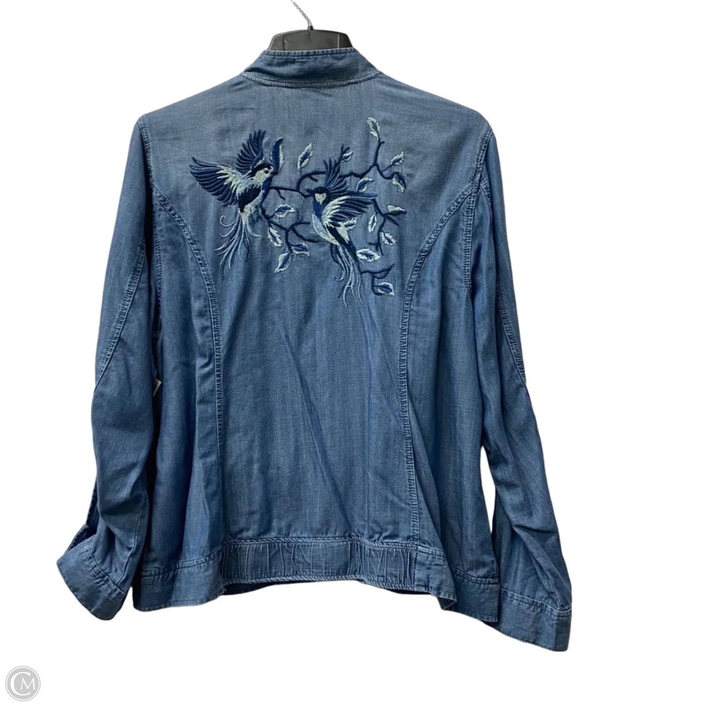 Jacket Other By Chicos In Blue, Size: Xl