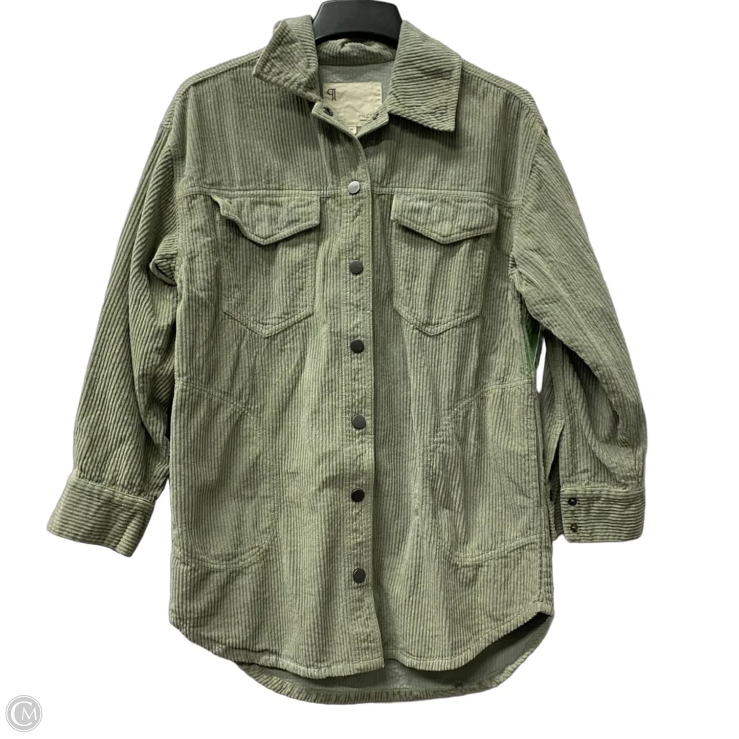 Jacket Shirt By Pilcro In Green, Size: Xs