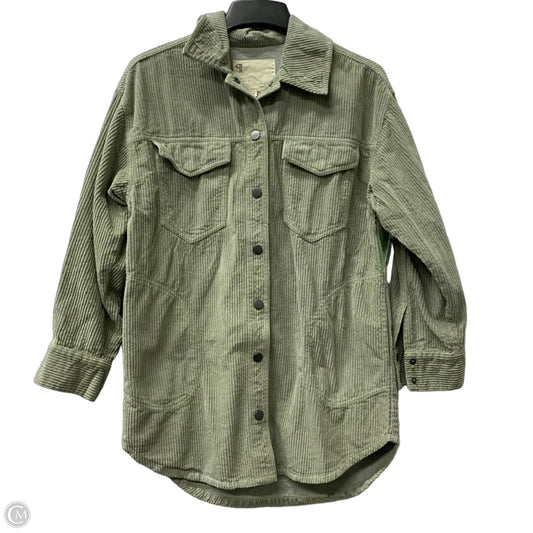 Jacket Shirt By Pilcro In Green, Size: Xs