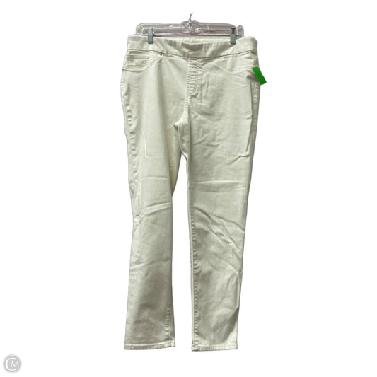 Jeans Jeggings By Chicos In White, Size: 12